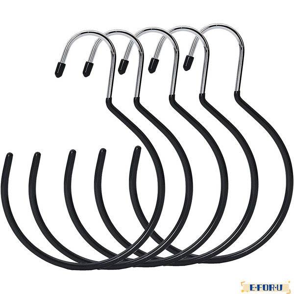 E.FOR.U Belt Ring Hanger Scarf Hangers,MultiUse Hanging Hook Closet Organizer For Belts,Shawls